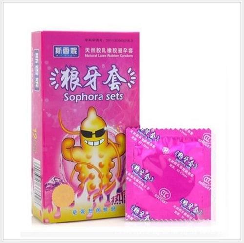 Scentsy Wolf Teeth Condoms 12-Pack Ice Sensation Automatic Vending Machine Can Hold Adult Toys Condoms Self-Delivery