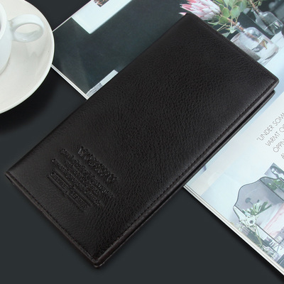 男士錢包長款皮錢包錢夾wallet men定制皮革跨境批發皮夾子美金夾