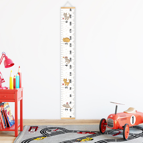 Cross-border best-selling children's height stickers cartoon animal measuring ruler removable artifact measurement Growth Chart