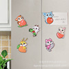 Moon spirit Cartoon originality Doll pvc magnetic Refrigerator sticker Home Furnishing decorate to work in an office Convenience Magnet strip Leave a message