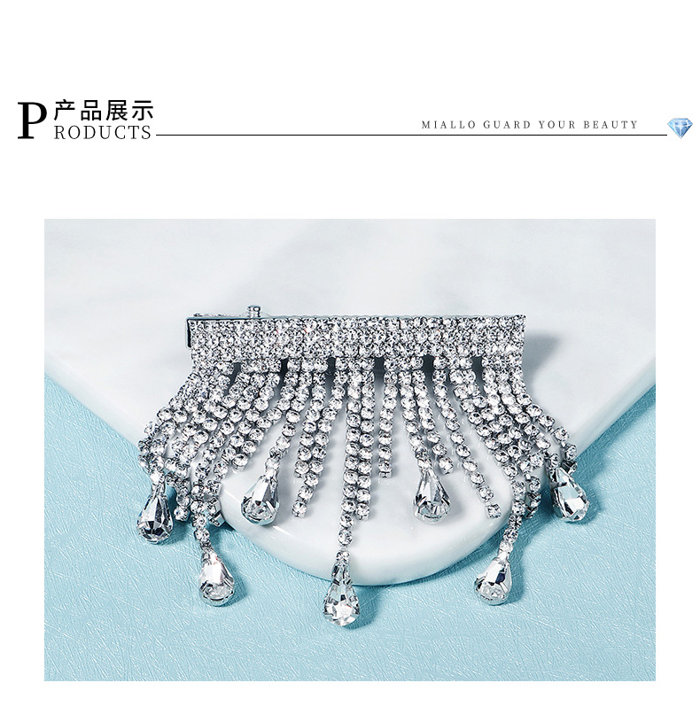 Full Diamond  Wild Tassel Hairpin display picture 2