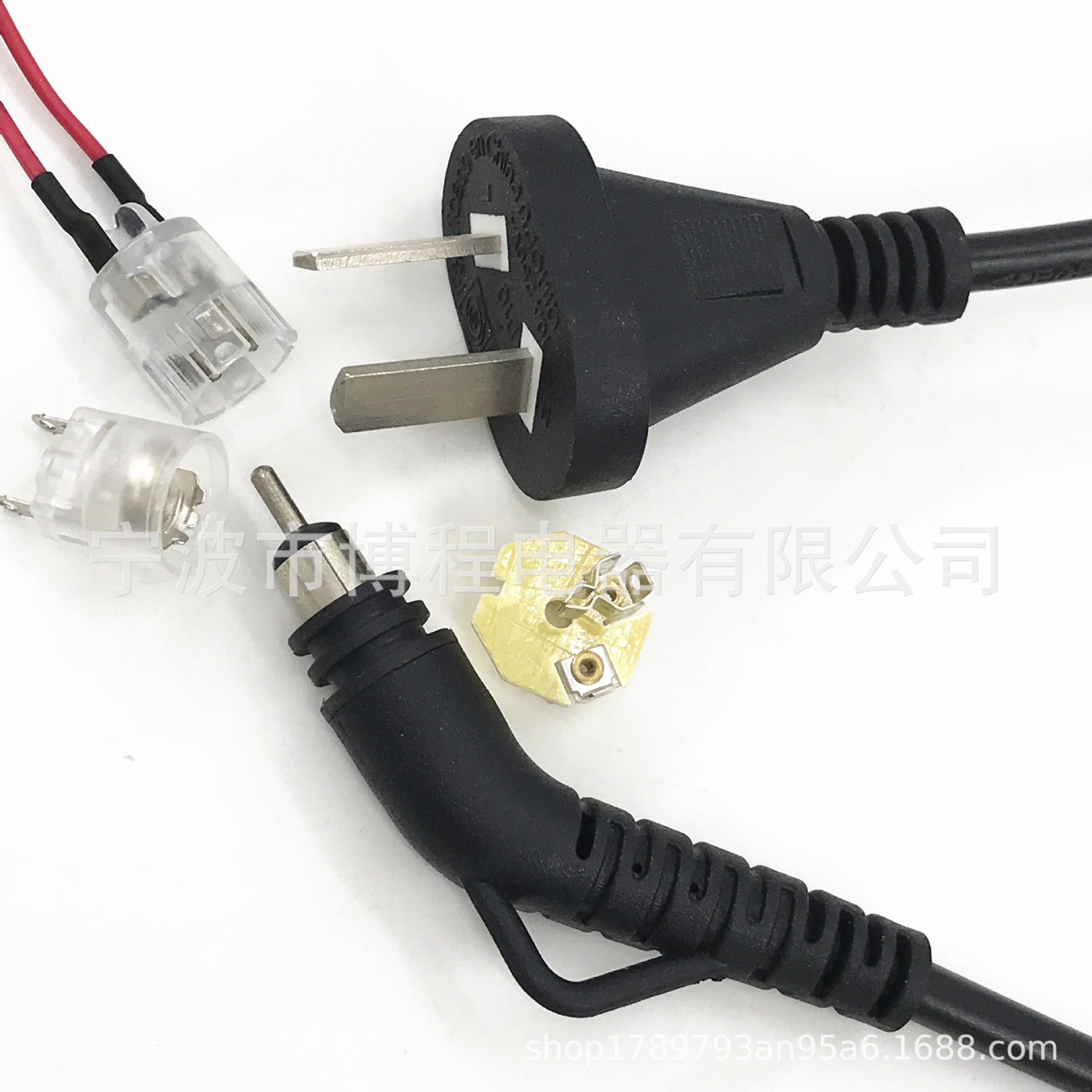 阿根廷插头电源线阿根廷两插电源线阿根廷三插旋转尾插头旋转母座