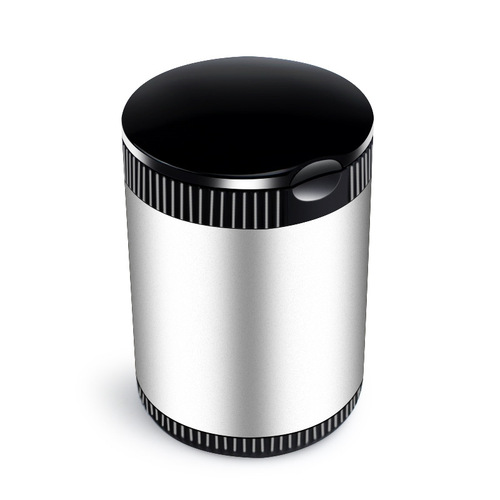 Car ashtray creative push cover car ash-proof large aluminum alloy ashtray with LED light
