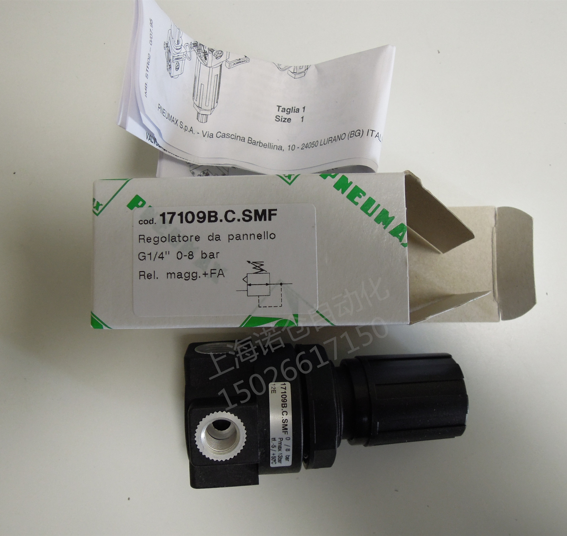 PNEUMAX过滤调压阀17104B.C.C.P