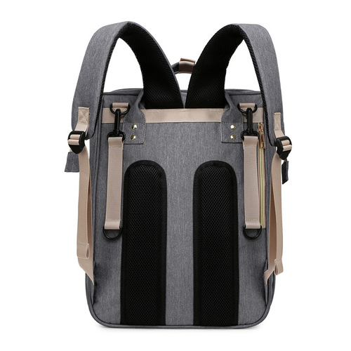 Portable foldable baby crib mom's bag, double shoulder mother and baby backpack, stylish mom bag, baby bag, hand-held