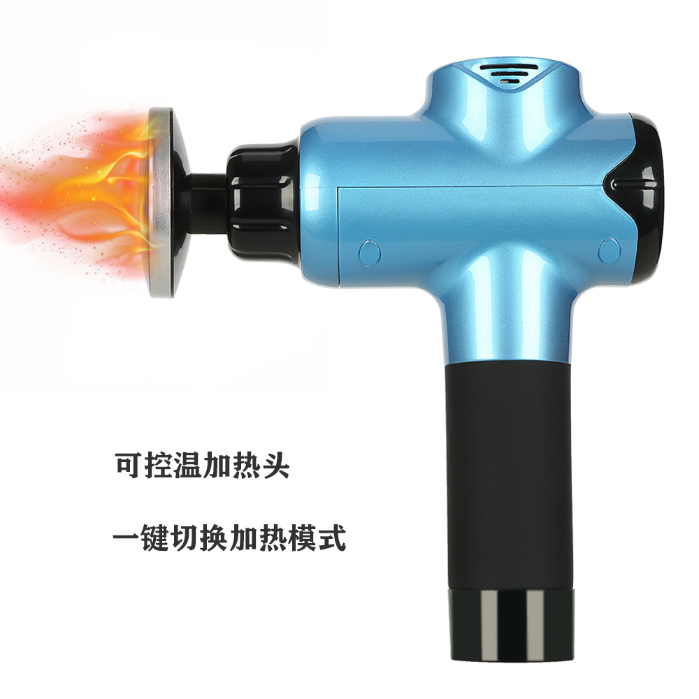 熱敷筋膜槍可調(diào)節(jié)式加熱按摩頭溫控肌肉按摩器深圳源頭工廠