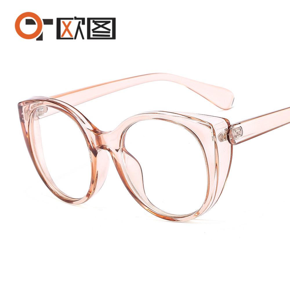 New cat glasses contrast sunglasses for men and women flat mirror 7703 cross border sunglasses wholesale Unisex