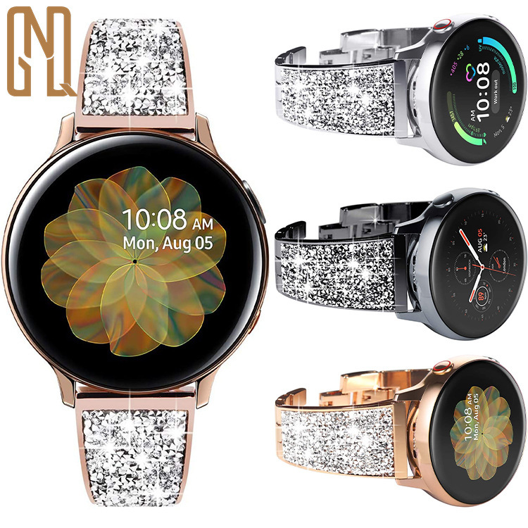 For Samsung galaxy watch3 41/active3/42/active2/S2 Swarovsky Strap
