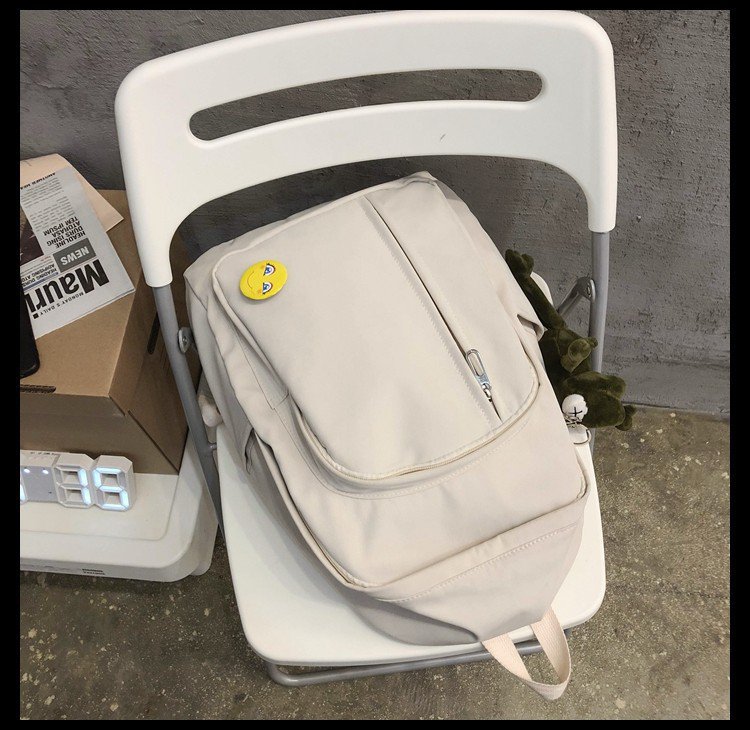 Schoolbag New Korean Fashion Campus Large Capacity Solid Color Backpack Simple Backpack Wholesale Nihaojewelry display picture 23