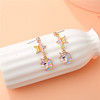 Cartoon earrings, cute metal jewelry for princess, wholesale