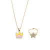 Children's cartoon accessory, necklace, fashionable metal ring