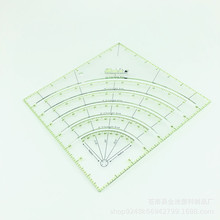 批发DIY多用途多角度裁剪尺 亚克力拼布尺 缝纫工具