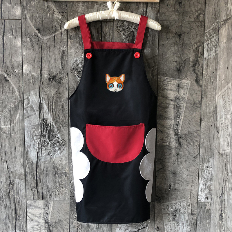 Gato de tres colores + correa de mano borrable impermeable oso negro rojo bolsillo + IMPRESIÓN