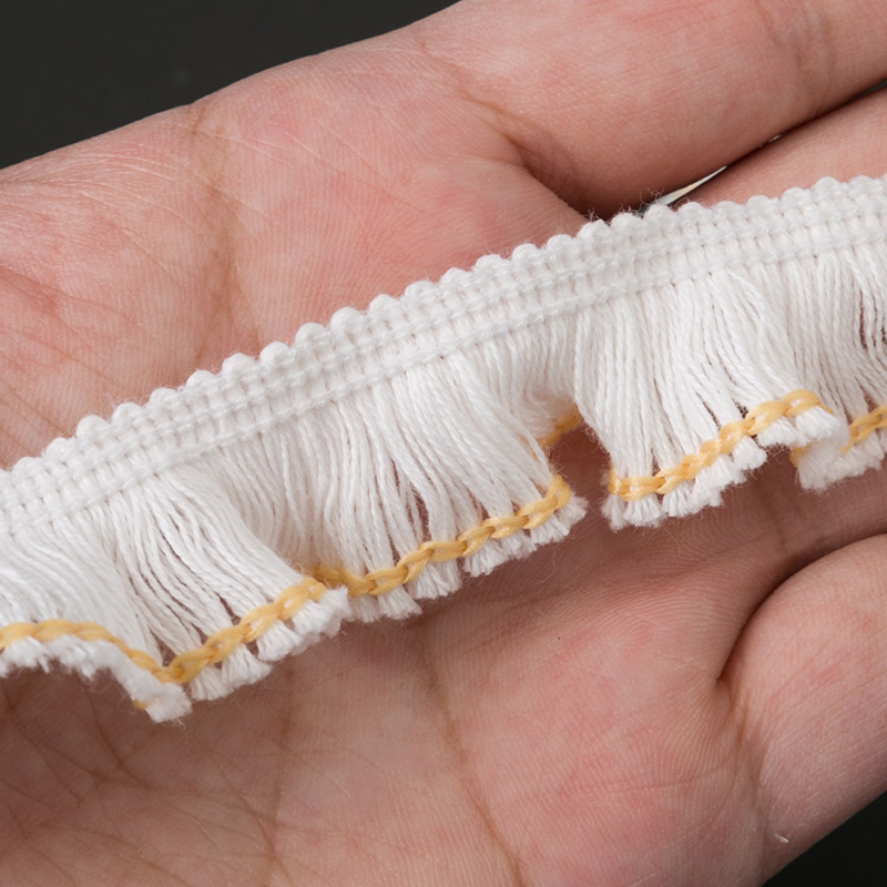 厂家直供 毛线流苏排须花边 服装辅料梳花边