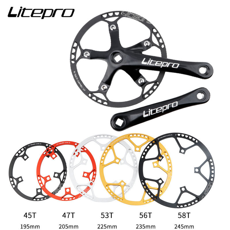 litepro LP盘片 折叠自行车牙盘45t 47t 53t 56t 58t圆牙盘 跨境|ru