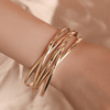 Fashionable bracelet, metal jewelry, suitable for import, European style, simple and elegant design