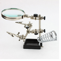 Rose Gonife 90mm multi-function welding with auxiliary clip spring metal optical lens magnifying glass 1086
