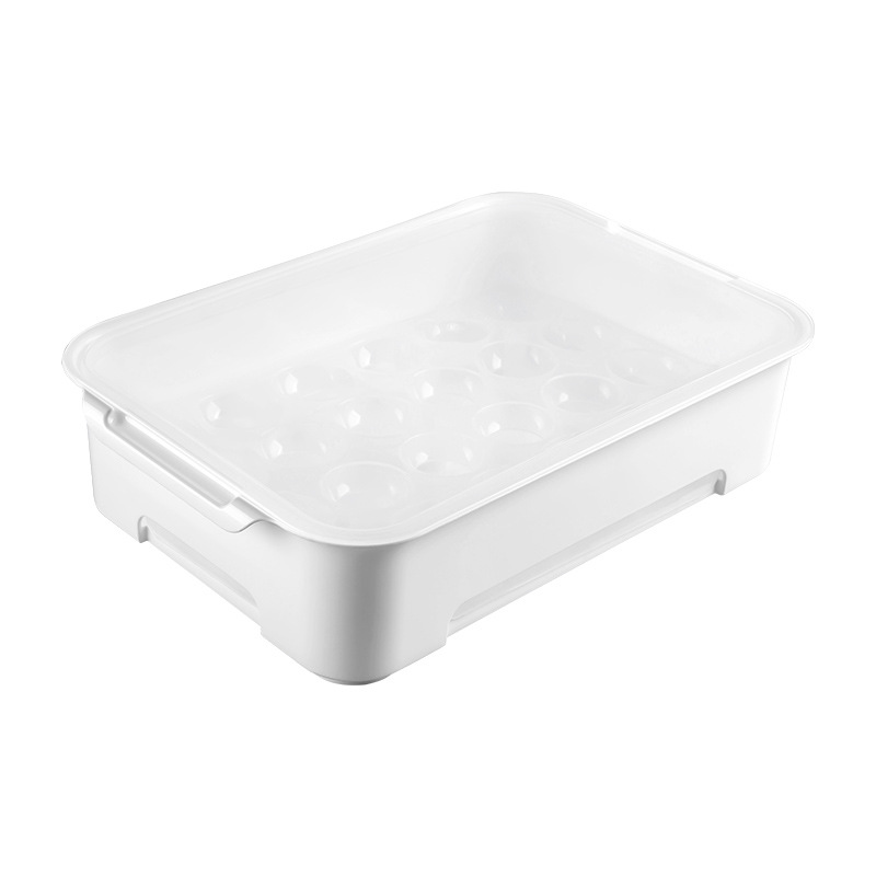 Refrigerador caja de almacenamiento de huevos cajón de cocina hogar multi-capa huevo caja de huevo estante bandeja artefacto