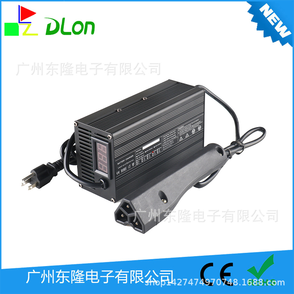 48V6A高尔夫车充电器RXV头厂家110VAC美插48V 高尔夫充电器带显示