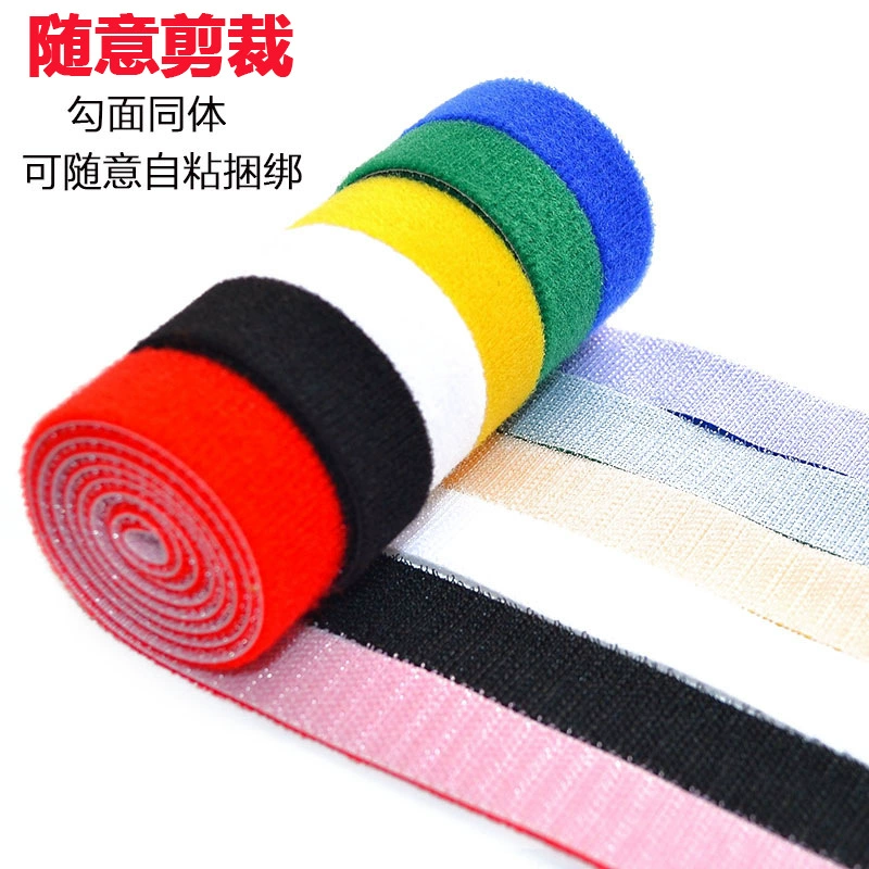 Производители обеспечивают самоклеющиеся липучки спина к спине ремешок данных кабель ремень Велкро галстук ремень 1,5