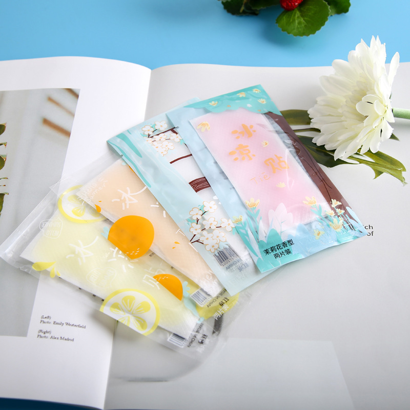 （代发包邮）红境水果味冰凉贴 学生军训冰贴手机退热贴降温神器