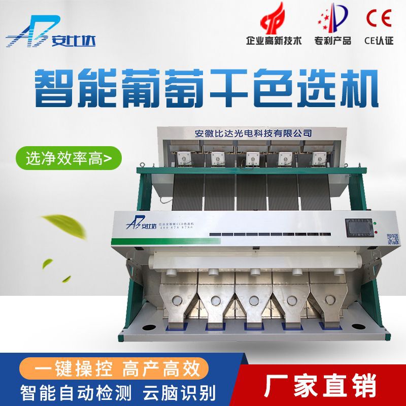 比达智能葡萄干色选机 专业色选机生产厂家 高效多产 行业精品]