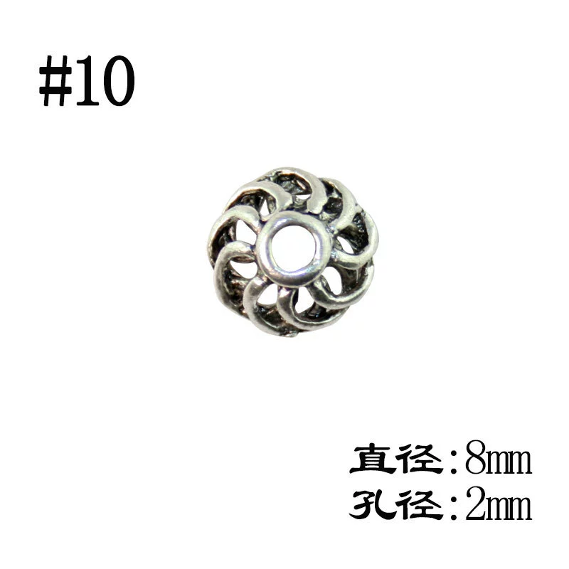 Бисерные наконечники (Zhuheyuan) Assorted декоративные разделители бусины, флористические дизайны, аксессуар для браслета DIY