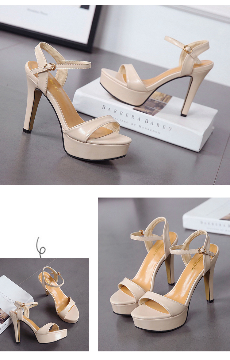 Summer New Korean Platform Sandals With Thick Heel High Heel Platform Women's Shoes display picture 1