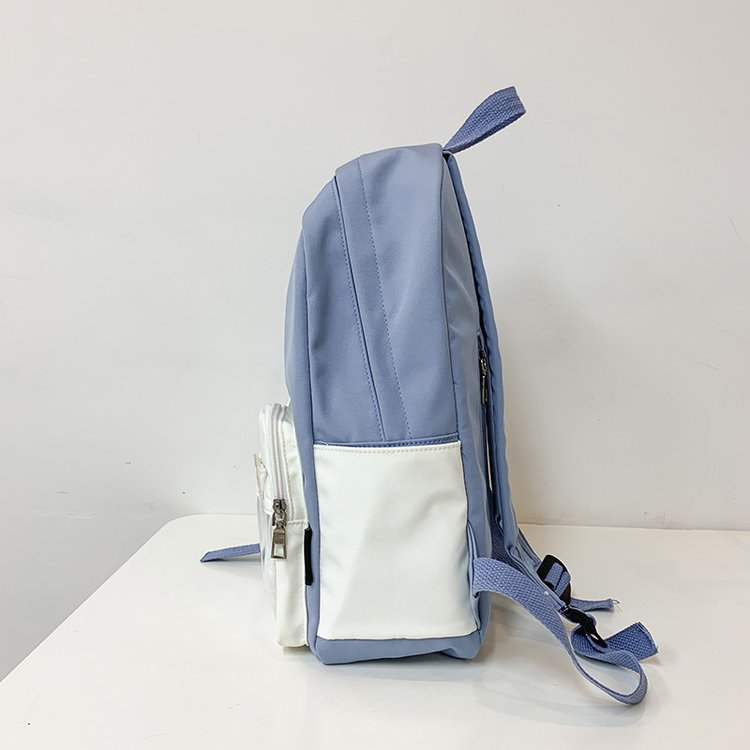 Korean Student Hit Color Backpack Soft School Bag display picture 87