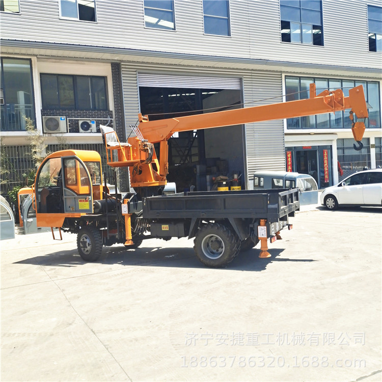 两侧放杆四不像随车吊 白事吊棺四不像随车吊 5吨四不像平板吊