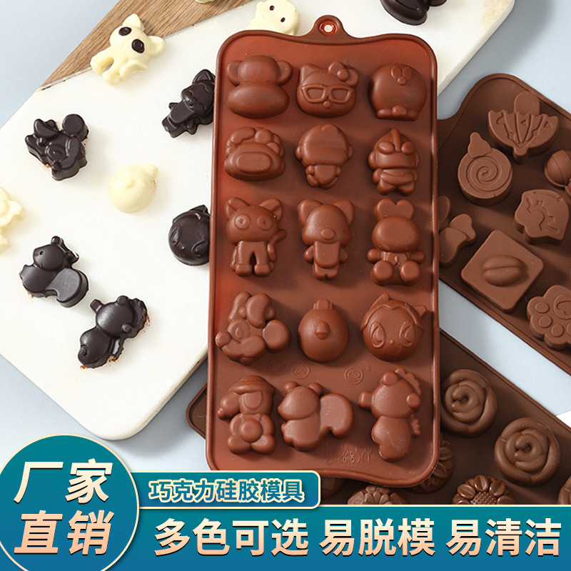 Nuevo transfronterizo dedicado para rata asesino pionero molde de chocolate de silicona molde de Caramelo Suave bandeja de hielo molde de jabón fábrica de fuente de Xiamen