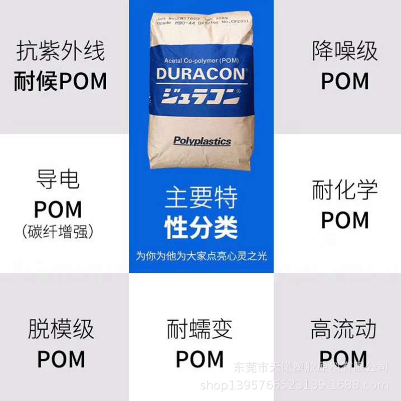 注塑级POM颗粒 日本宝理M90-07 增韧级汽车部件用白色POM工程塑料