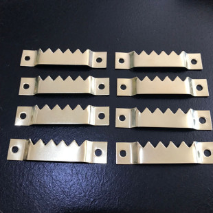Gold wide single-sided tooth hanging photo frame hardware hook gold horizontal bar hanging oil painting watch hook 55*12mm