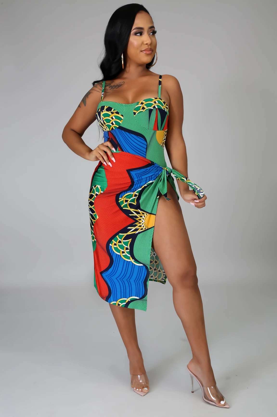 Women s Printed One-Piece Swimsuit nihaostyles clothing wholesale NSXHX76795