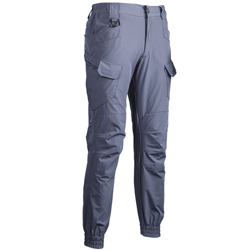 Angken Spring and Autumn Outdoor Quick-drying Pants Men's Thin Loose Leggings Sports Pants Cuffed Elastic Hiking Pants Casual Pants