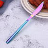 Stainless steel steak knife titanium Korean -style beef steak knife main dining knife hotel supplies knife fork spoon thickened main food knife