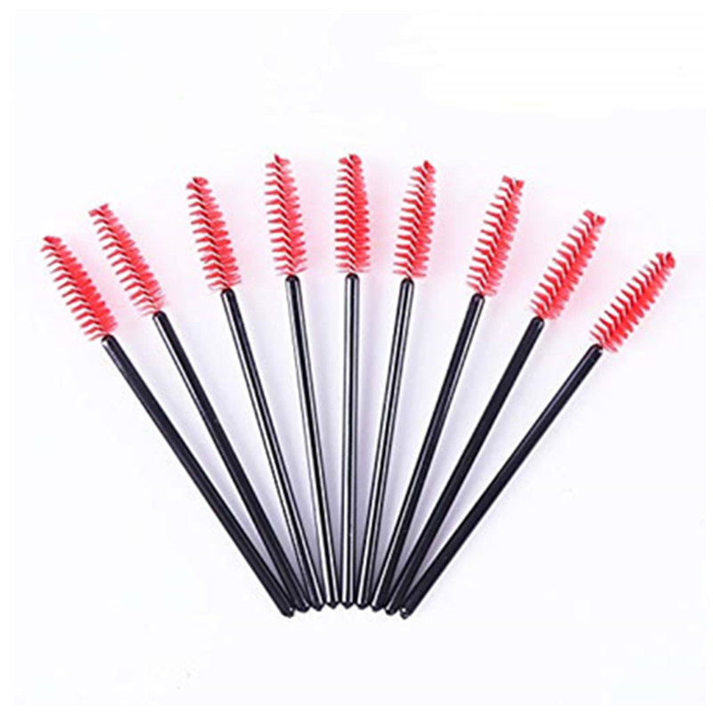 Suministro suficiente cepillo de pestañas desechable mini ceja peine curling herramienta de maquillaje de pestañas
