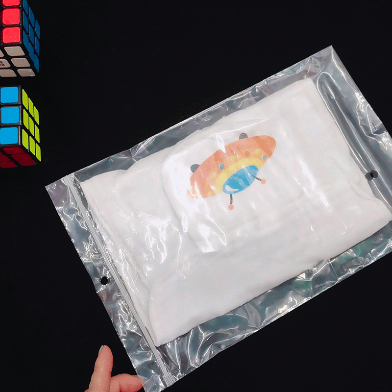 新款加厚PE透明骨条包装袋封条袋服装手提塑料自封袋现货印刷
