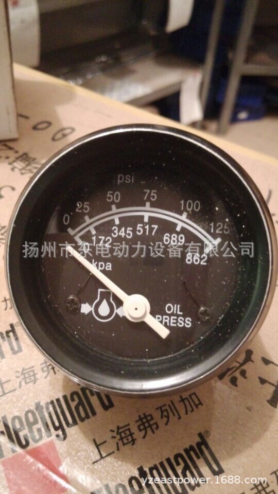 重康柴油发电机组仪表 机油压力表 3015232 发动机指针式油压表