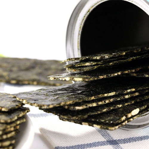 Crispy Cheese Seaweed Sandwich Crisps, Purple Laver Flavor, Convenient Snack, Sesame Filled Seaweed, Canned Seaweed, Wholesale