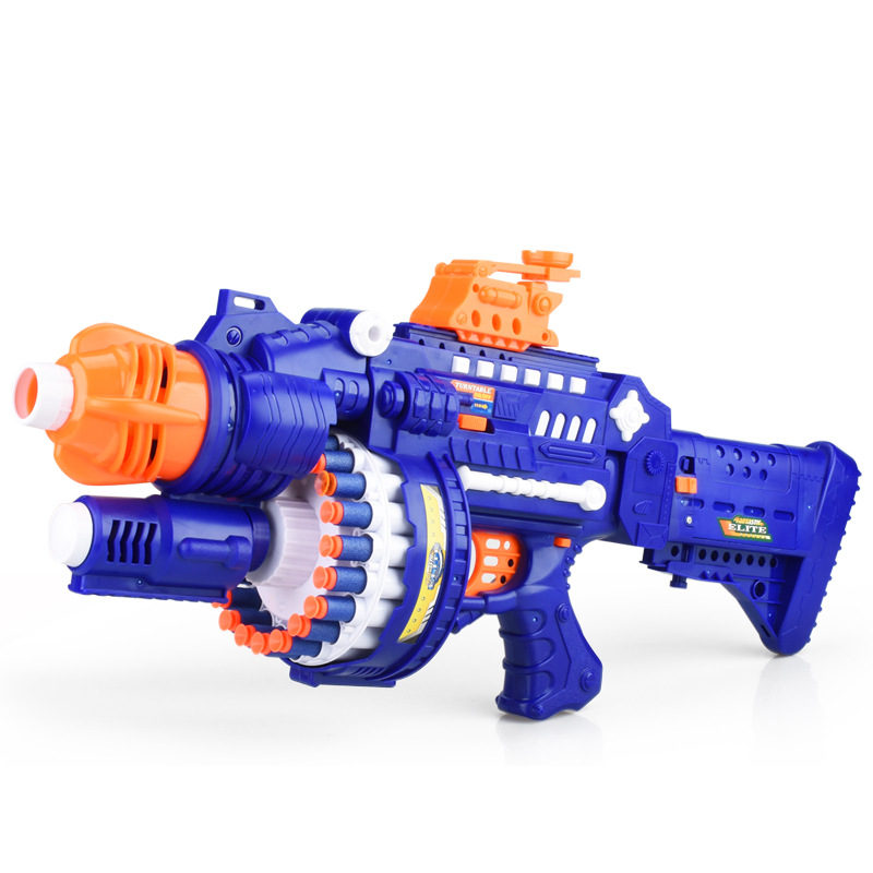 Children's electric continuous firing toy gun soft bullet gun boy's bullet sniper grab pistol boy's sucker 80 soft bullet