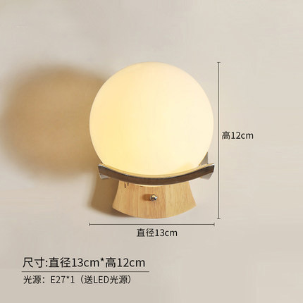 Round ball single head-free LED warm light bulb