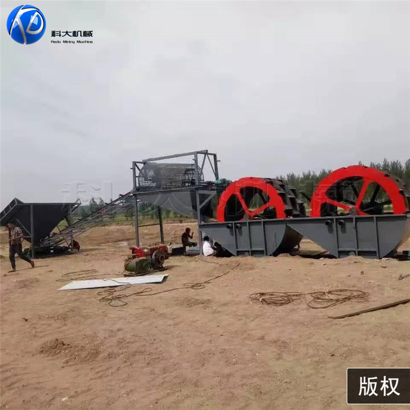 福建山沙风化砂制砂机械 水轮洗沙子设备 风火轮水洗砂定制