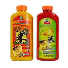 天网鱼饵 牛P2#米PK米2号 打窝底窝料 红黄大米红黄碎米600ML