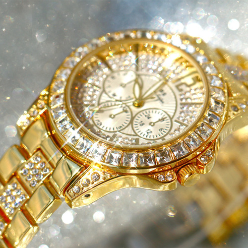 BS new hot-selling Southeast Asian watch manufacturer direct sales foreign trade full diamond luxury square diamond sparkling women's watch FA1158