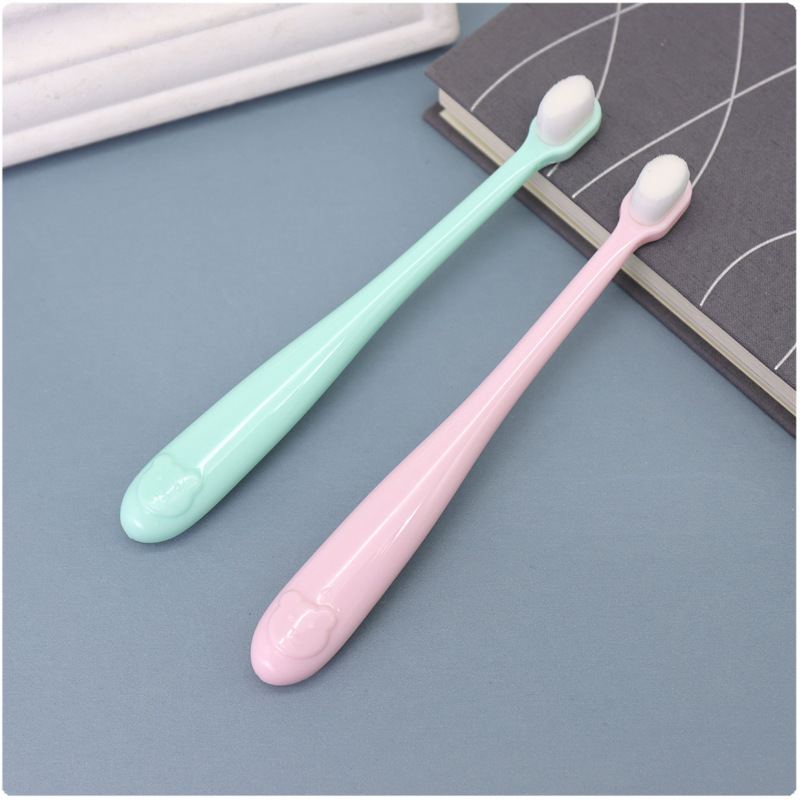 兒童萬根毛牙刷單支裝 2-10歲寶寶卡通圓柄細軟毛牙刷廠家批發