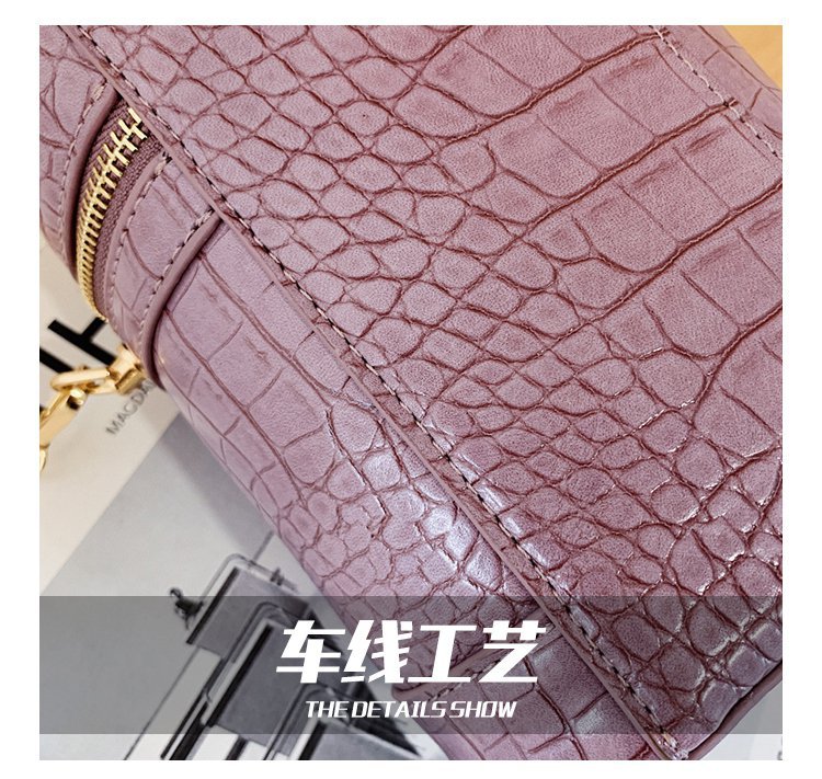 New Portable Crossbody Summer Texture Crocodile Pattern Chain Bucket Bag Wholesale display picture 19