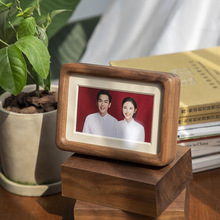 相框擺台實木質結婚登記照6寸六8證件裝裱框婚紗照洗照片做成相框