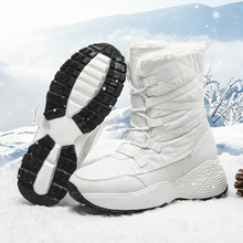 新款東北雪地靴女戶外中筒加絨加厚冬季保暖棉鞋