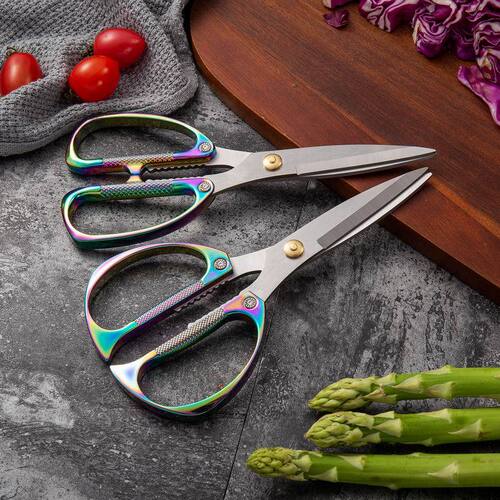 Powerful wedding hairdressing gold-plated tailoring scissors, dragon and phoenix scissors, home use, student scissors, kitchen scissors